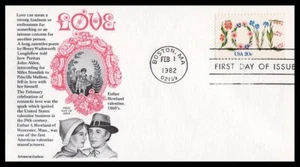 US FDC # 1951 20c Love Flowers  Aristocrat   1982, 9p6719 - Picture 1 of 1