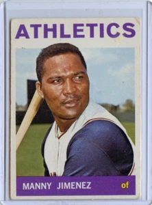 1964 Topps Manny Jimenez Kansas City Athletics #574 HI 🚀😳💥 VG - Picture 1 of 2