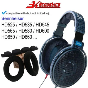 Ersatz Ohrpolster Kopfband Sennheiser Kopfhörer HD525 HD580 HD600 HD650 HD660S - Bild 1 von 15
