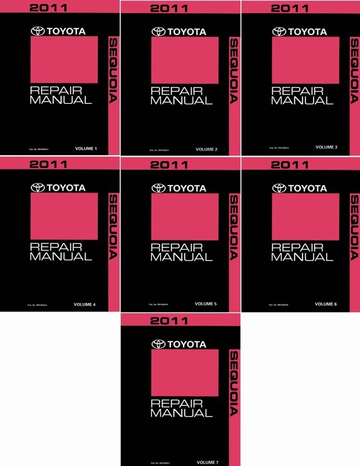 2011 Toyota Sequoia Shop Service Repair Manual Complete Set - Imagem 1 de 1