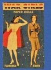 POUPÉES EN PAPIER FILLES DE GUERRE VINTAGE NON COUPÉES 1943 ~ #1 REPRODUCTION - ENSEMBLE EXTRÊMEMENT RARE WW11