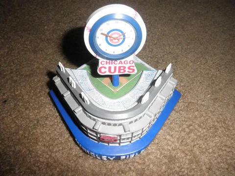 CHICAGO CUBS WRIGLEY FIELD BASEBALL PARK STADIUM CLOCK Forever Collectibles MLB Cover