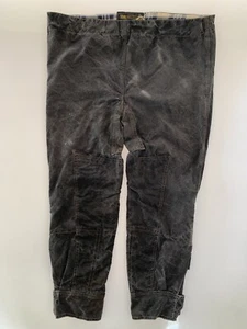 Pantalones de moto encerados Old Belstaff negros Trialmaster de colección motor Reino Unido años 60 - Imagen 1 de 13