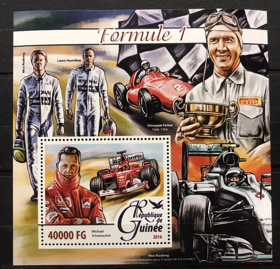 Michael Schumacher / Formula 1/ Racing - stamps Guinea - MNH** A204 - Image 1 of 1