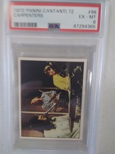 TOP POP 🔥The Carpenters KAREN- 1972 Panini Cantanti #96 PSA 6 HOF