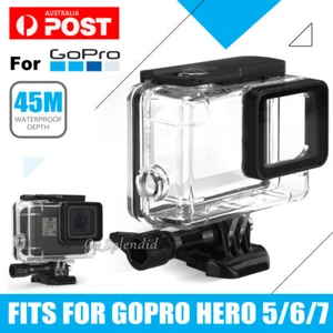 Waterproof Diving Black Camera Accessories 45m Housing Case For GoPro Hero 7 6 5 - Picture 1 of 12