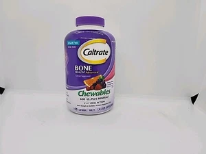 155 Caltrate Chewables 600 + D3 Plus Minerals Calcium Vitamin D - Picture 1 of 7