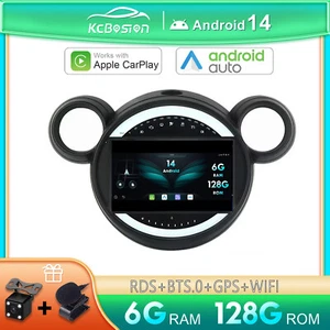 Carplay 128G Android 14 Autoradio GPS Per BMW Mini Cooper Countryman R60 2010-16 - Foto 1 di 13
