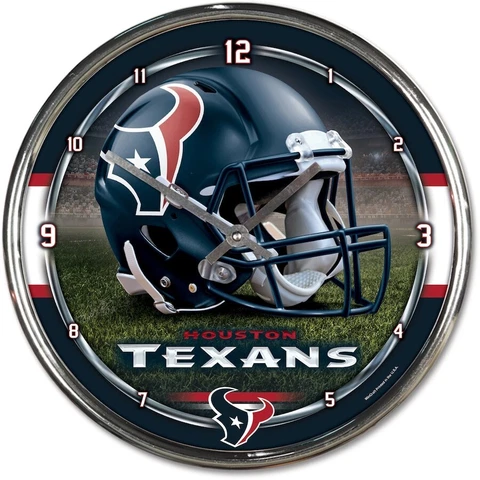 WinCraft Houston Texans Chrome Wall Clock Cover