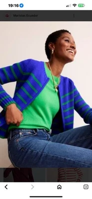 Cárdigan/jersey Boden talla 14, cremallera, manga larga, algodón. Lotsk Foto 1 de 4