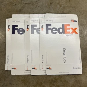 SET BESTEHEND AUS 3 - FedEx Express kleine Schachtel Wellpappe Hart Peel n 'Seal - NEU - Bild 1 von 2