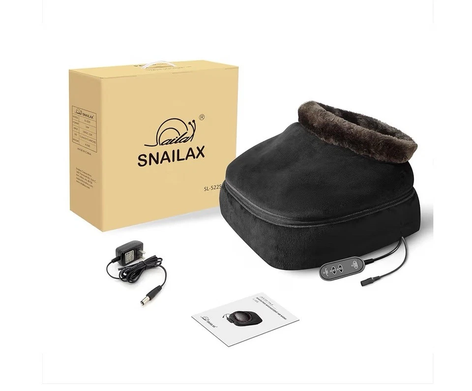 Snailax 2-in-1 Shiatsu Foot and Back Massager With Heat