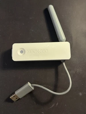Microsoft Xbox 360 Wireless Network Adapter Wi-Fi USB Gray - Untested - Image 1 of 2