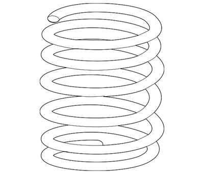 BMW X5 2007-2013 genuino - muelle helicoidal 33-53-6-779-861 Foto 1 de 2