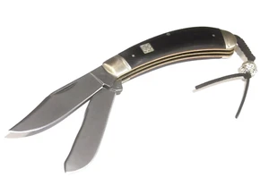 ROUGH RYDER RR1572 BOW TRAPPER High Carbon, Black G10 pocket knife 4" closed NEW - Picture 1 of 7