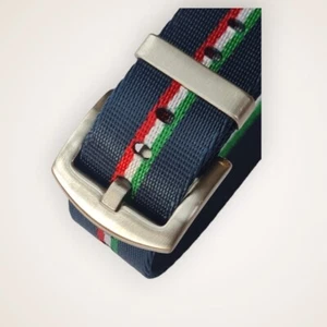 NATO Strap seat belt AZZURRO Italia Uhren Durchzugsband für Uhren 22 mm # 7241 - Bild 1 von 10
