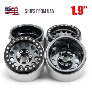 4X 1.9"Aluminum Beadlock Wheel Rim For 1/10 RC Crawler Axial SCX10 TRX4 D90 CC01 - Picture 1 of 11