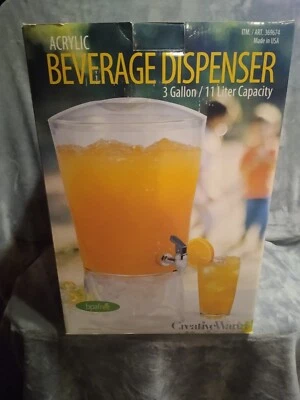 Creative Ware: Dispensador de bebidas de 3 galones sin BPA, hecho en EE. UU.  Foto 1 de 4