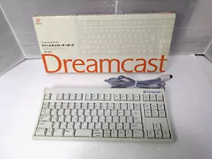 Dreamcast KEYBOARD White HKT-7600 SEGA DC Japan Box - Picture 1 of 14