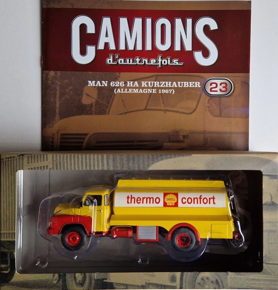 IXO 1/43 - Camions d'autrefois 23 - Man 626 citerne Shell - Photo 1/1