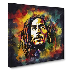 Bob Marley Digital Art Canvas Wall Art Print Framed Picture Home Office Decor - Picture 1 of 4