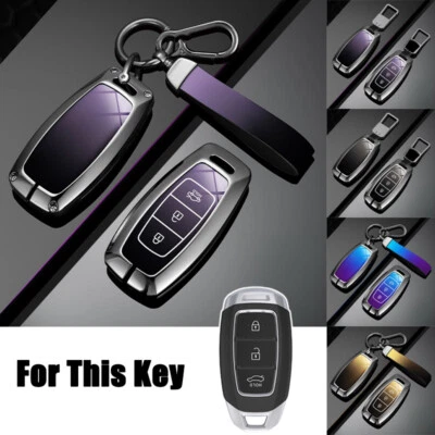 Zinc Alloy TPU Car Smart Key Case Cover For Hyundai IX35 Accent Verna Elantra Ig Foto 1 de 4