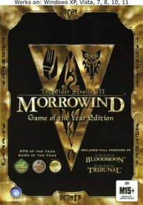 The Elder Scrolls III 3 Morrowind Game of the Year Edition PC Windows 10 11 GOTY - Picture 1 of 2