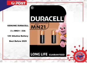 MN21 23A V23GA A23 K23A LRV08 8LR50 12V 2PK Duracell Battery Genuine BB 2025 - Picture 1 of 3