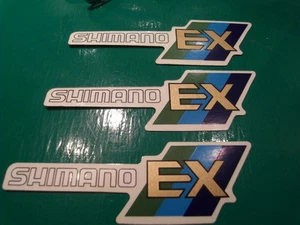 Shimano EX chainstay/frame decal. NOS originals. Buy 1,2,or 3. NOS ex-importer - Picture 1 of 4