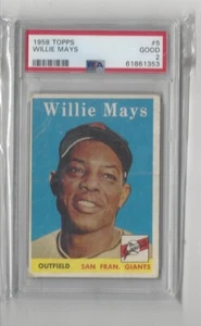 1958 Topps #5 Willie Mays Giants - PSA 2 - Picture 1 of 1
