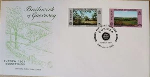 Guernsey Stamps: CEPT Europa 1977 "Guernsey Countryside" - First Day Cover 1977 - Picture 1 of 1