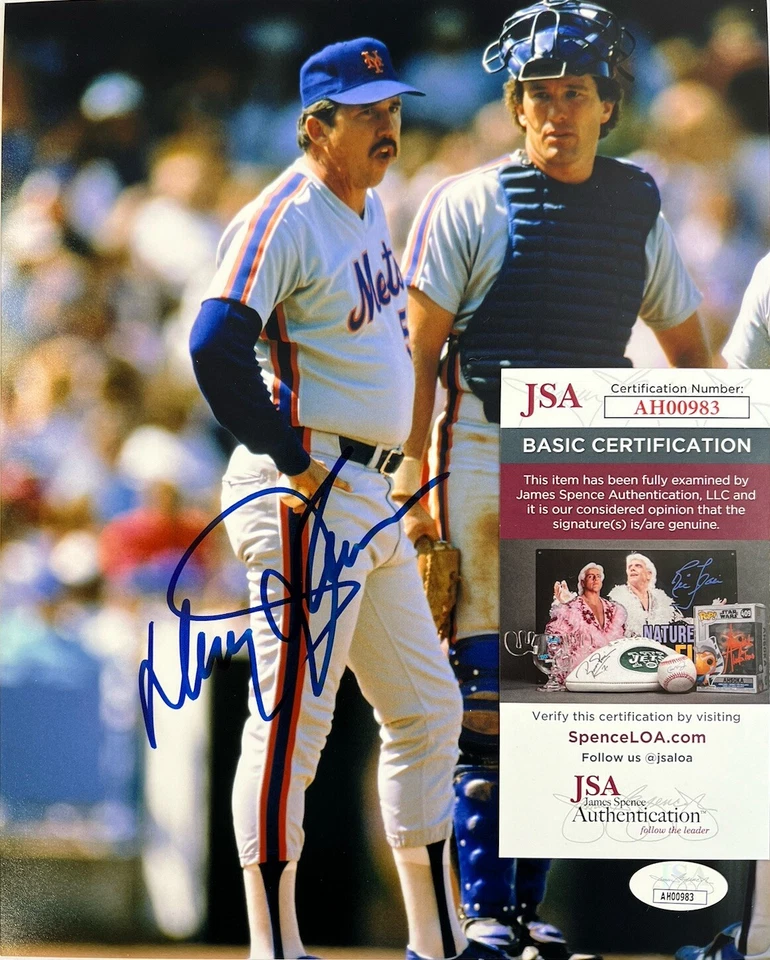 Davey Johnson New York Mets Champs ‘86 Signed Autographed 10x8 Photo JSA COA - Image 1 of 4