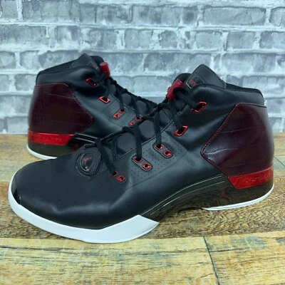 Nike Air Jordan 17 XVII Retro Bulls Bred Negro Rojo 832816-001 Hombres Talla 14 Raro Foto 1 de 4