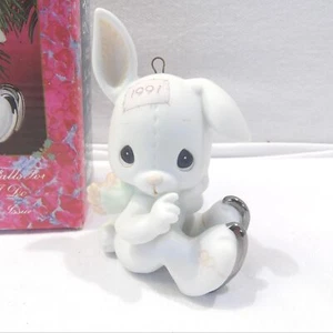 Precious Moments 1991 Sno-Bunny Falls For You figurine, Ice Skating bunny Enesco - Picture 1 of 10