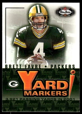 2002 Fleer Box Score #18YM Brett Favre FOOTBALL Green Bay Packers - Image 1 of 2