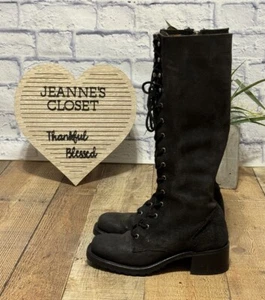 Botas altas a la rodilla Frye Campus con cordones gamuza 6 zapatos para mujer - Imagen 1 de 15
