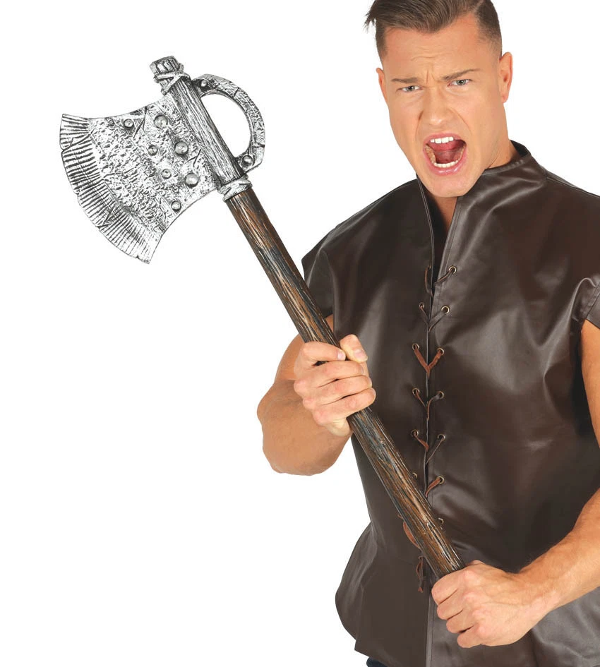 Executioner Axe 80cm Viking Medieval Ancient Fancy Dress Costume Prop Accessory - Image 1 of 1