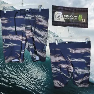 VOLCOM Men's PIPE PRO 2019 MOD Camo Boardshorts - Size 28 - Picture 1 of 6