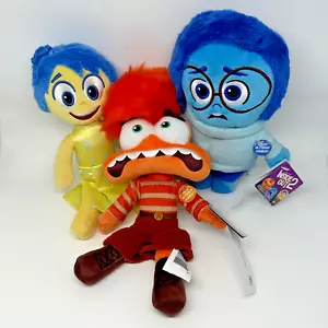 Inside Out 2 Movie TALKING Plush Dolls 8-9" Set 3 NEW 2024 Anxiety Joy Sadness - Picture 1 of 4