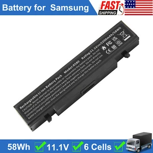 R580 Battery for Samsung R428 R480 R590 R780 AA-PB9NC6B AA-PB9NS6B 6 Cells NEW - Picture 1 of 11