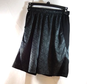 Game Time Boy's Athletic Shorts  Black Gray Stripe  Pockets Sz 10-12 - Picture 1 of 3