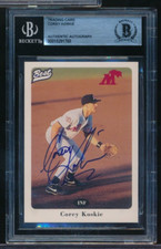 1996 Fort Myers Miracle Best #17 Corey Koskie signed auto BAS BECKETT tough