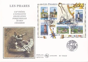 Enveloppe grand format 1er jour Soie 2007 Les Phares - Bild 1 von 2