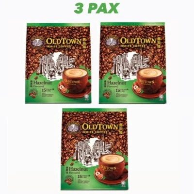 OLD TOWN 3 en 1 Avellana Blanco Café Instantáneo M'sia Envío Gratis 3X Bolsas Foto 1 de 4