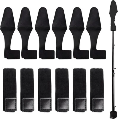 MARKENLOS Angelruten Gurte 6 Set Angelruten Spitzenschutz, Rutenbänder Angel, Rutenbänder