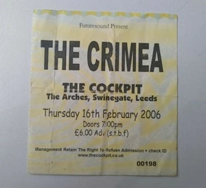 The Crimea The Cockpit Leeds Gig Concert Ticket 2006 - Imagen 1 de 2