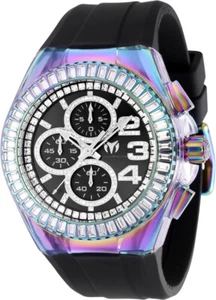 Orologio TechnoMarine Cruise Glitz Uomo 45mm Cristalli Crono Arcobaleno TM-121020 - Foto 1 di 10