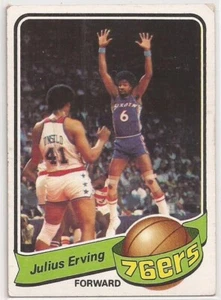 1979-80 Topps Julius Erving #20 - Philadelphia 76ers - Imagen 1 de 2