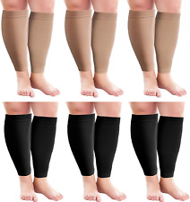 6 Pairs 3XL Wide plus Size Calf Compression Socks Leg Brace Socks, Calf Compress