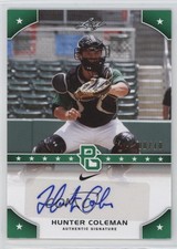 2015 Leaf Perfect Game National Showcase Green /10 Hunter Coleman #PG-HC1 Auto